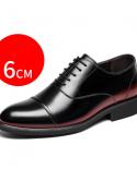 Free Ship Man Height Shoe 6cm Increased Insole Man Dress Shoes Male Work Shoe In Office Four Seasons