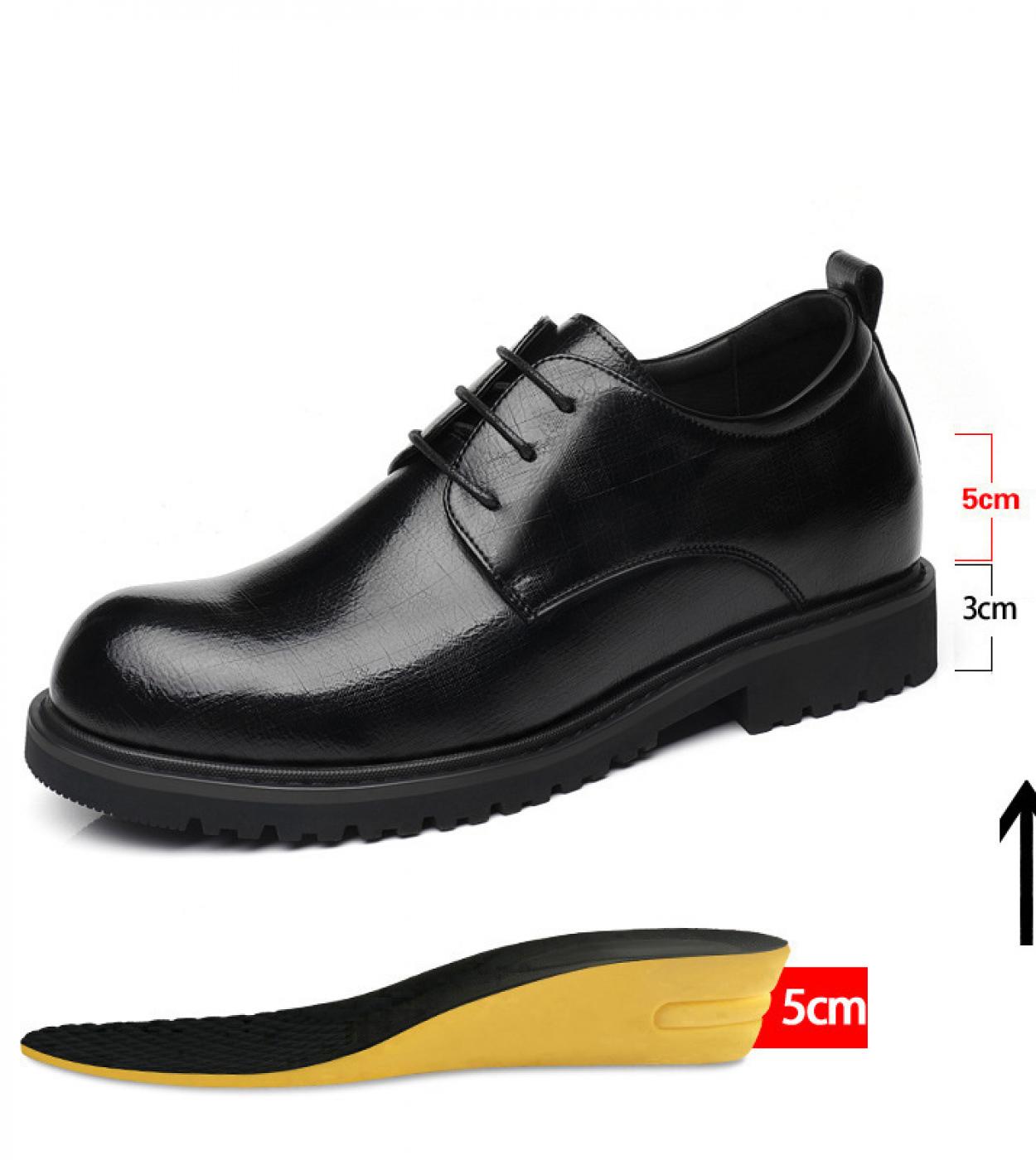 Big Scalp 8cm Scarpe eleganti da uomo daffari Tacco nascosto 6cm