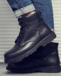 Genuine Leather Mens Combat Boots Steel Toe Winter Fur Tactical Men Tooling Shoes Big Size 45 46 Outdoor Boot  Mens Bo