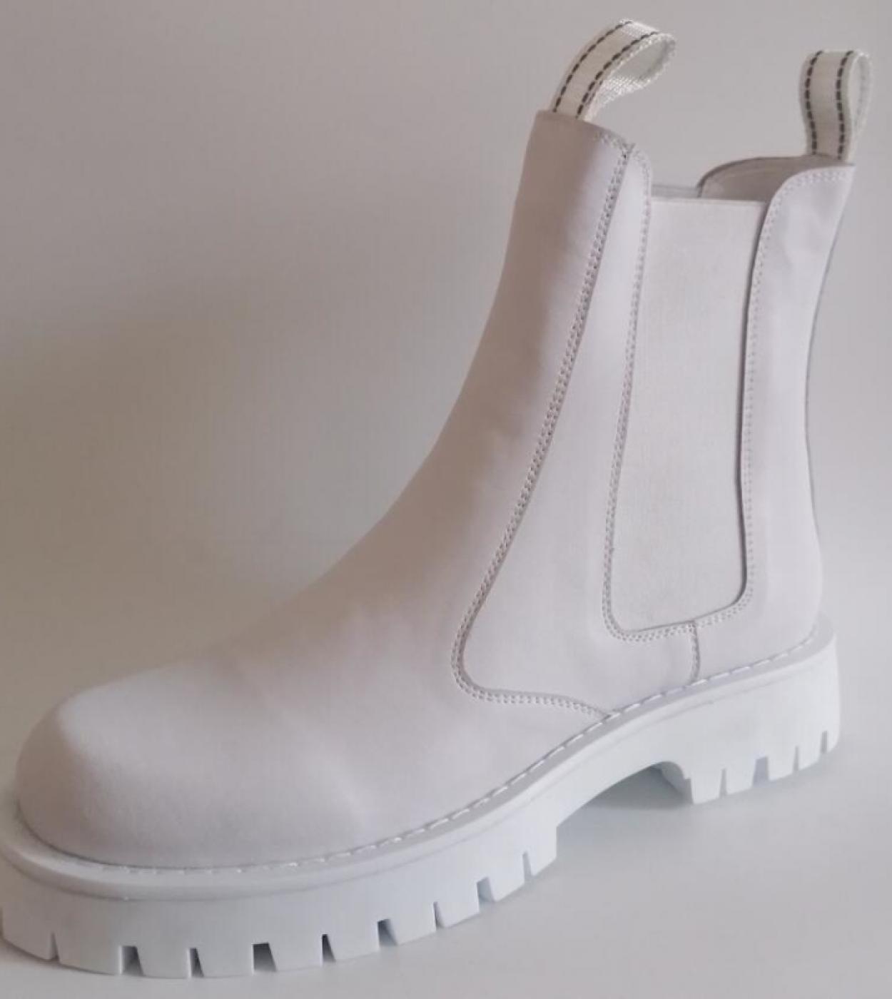 Botines hot sale militares blancos