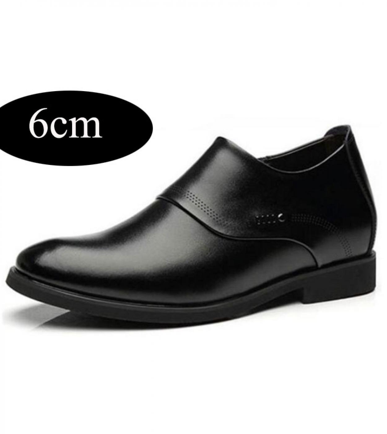 Men Business Casual Shoes Inner Increase 6 Cm Taller Daily Oxfords For Male British Style Mens Heels Four Seasons  Men