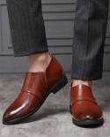 Men Business Casual Shoes Inner Increase 6 Cm Taller Daily Oxfords For Male British Style Mens Heels Four Seasons  Men