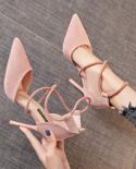 Womens Suede High Heels Shoes 10cm Pointed Stiletto Dress Shoes Fashion  Black Wedding Shoes Nude Bridal Shoes  Pumps