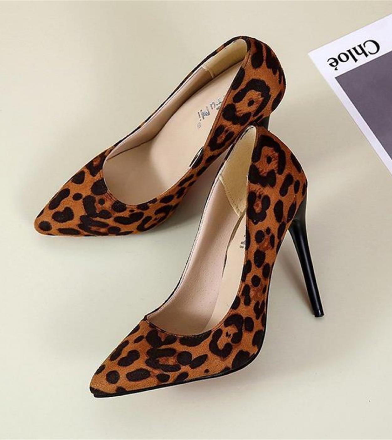 Sexy Leopard Print Peep Toe High Heel Pumps on Luulla