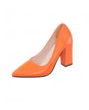 Womens High Heels Pointy Toe Shoes Candy Colored Single Professional Chunky Platform Heels Plus Size 43