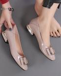 Women Sweet Round Toe Cool Comfort Square Heel Pumps For Party Lady Pink Pu Leather Stylish Elegant Heel Shoes  Pumps