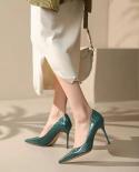 2022 קיץ חדש עם עקבים דקים רדודות נעלי יחיד טמפרמנט שמלת משרד קריירה נעלי עקב zapatos de mujer