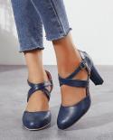 2022 New Roma Pumps Women Sandals High Heels Ankle Strap Summer Hemp Buckle Strap Pumps Casual Slipon Shoes Plus Size 43