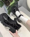 Women Shoes 2022 New Girl Lolita Shoes Jk Uniform Shoes Pu Leather Heart Ankle With Maryzhen Shoes Cute  Retro British S