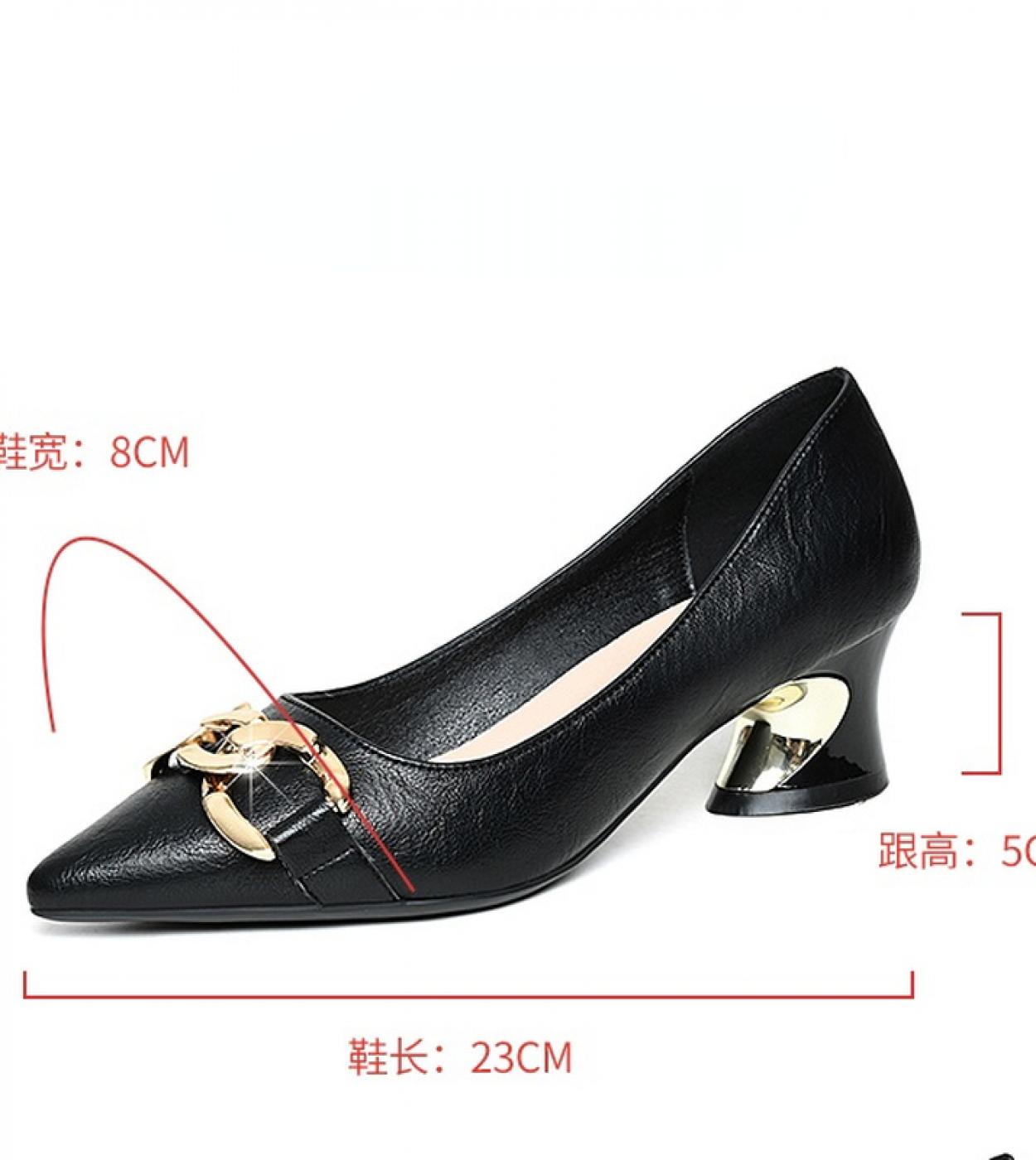 Spring Women Shoes Fashion Pointed Headband Heel Womens Single Shoes Casual All Match Party Mom Shoes 43 Size Women Wor