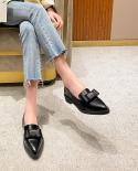 Loafers Womens Shoes 42 Size  Womens Oxford Leather Shoes  2023 Retro Oxfords  