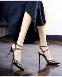 Crystal Bling Bling Colored Rhinestone Sandals Stiletto Heels Slingback Ankle Strap Shoes Women Peep Toe Wedding Sandals