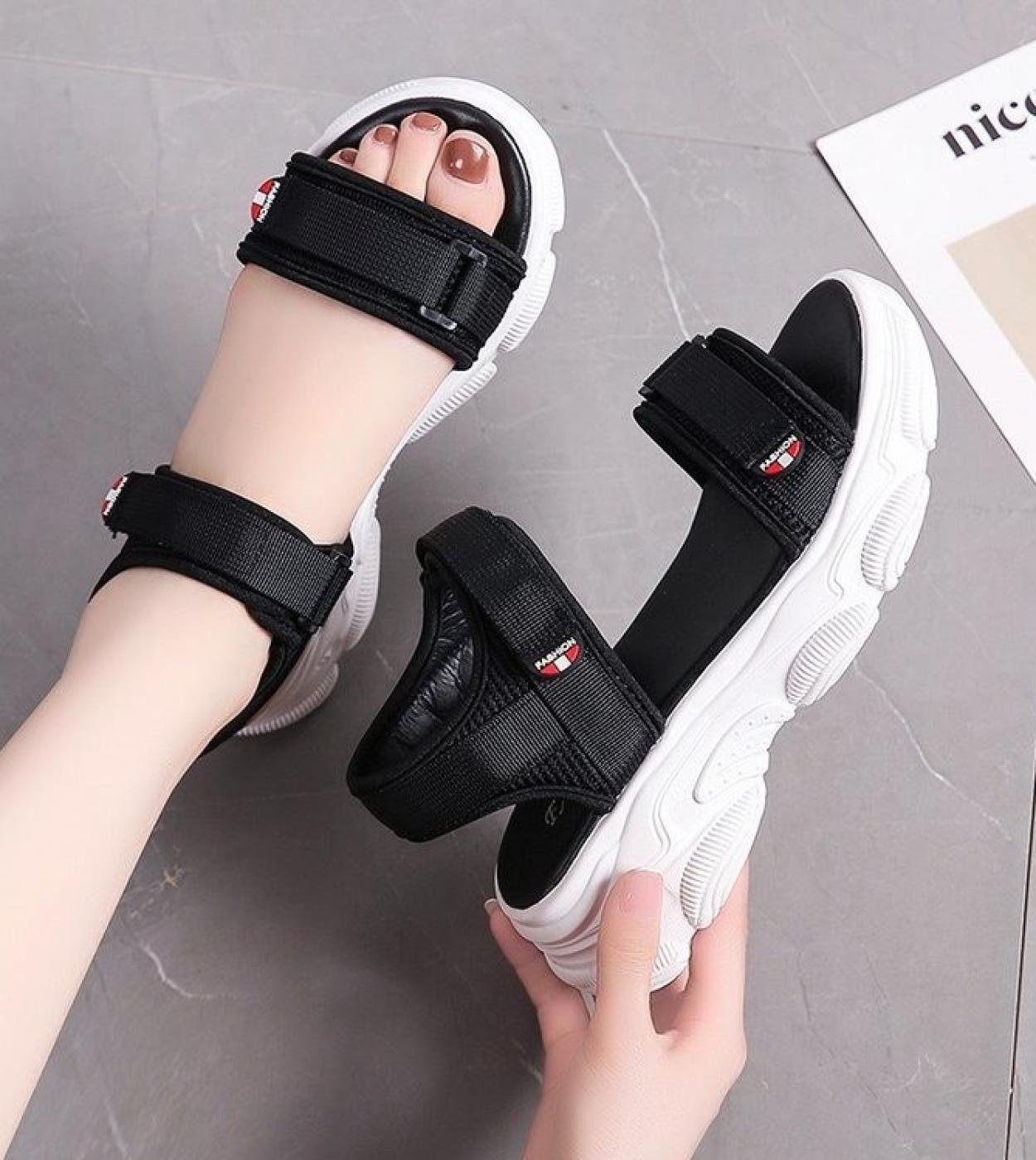 Sandales de sport femme t mignon tudiant plat femme sandales