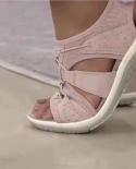 2023 Summer Shoes Of Women Round Toe Roman Casual Sandals Ladies Plus Size 43 Flat Beach Sandalias Women Sport Sandals