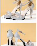 Silver Sandals Heel Women Wedding  Black Women Sandals Gold Heel  2023 New   
