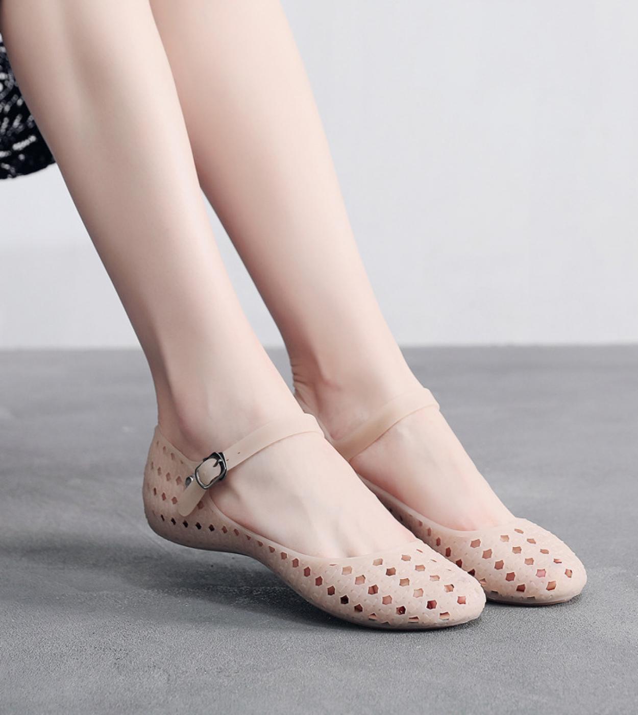 Flower Jelly Sandals Women  Flat Sandals Sweet Jelly Shoes  Summer Style Fashion  