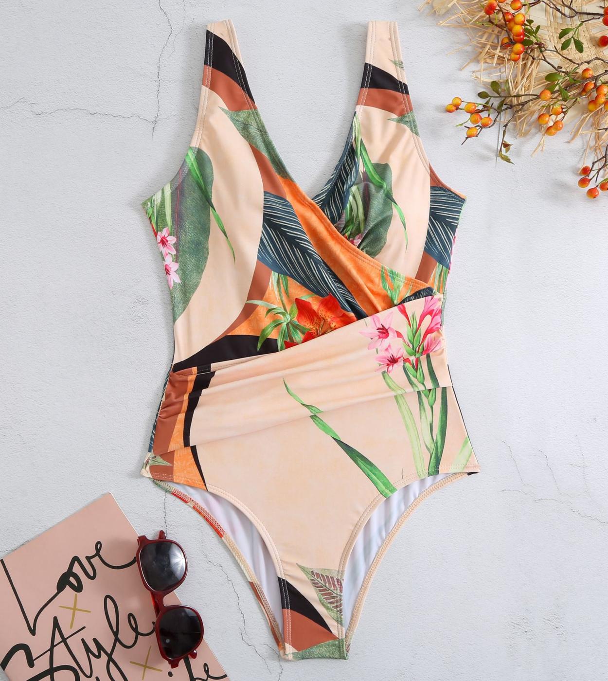 Vintage Swimsuit Women 2023 Ethnic Style Bikini Two Piece Monokini High Waist Skirt Brazilian Bathing Suit Swimwear Yjnd