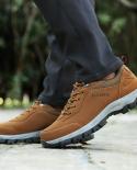 Mens Hiking Shoes Waterproof Outdoor Sneakers Trekking Nonslip Lightweight Trail Running Camping Climbing Travel Shoes 