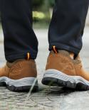 Mens Hiking Shoes Waterproof Outdoor Sneakers Trekking Nonslip Lightweight Trail Running Camping Climbing Travel Shoes 