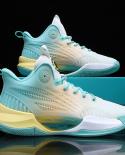 Mens Basketball Shoes Breathable Cushioning Non Slip Wearable Sports Shoes Gym Training Athletic Basketball Sneakers Fo