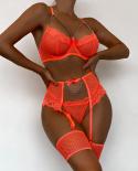 S3xl Hot  Bra  Thongs Garters Set Plus Size Women Lingerie  Underwear Set Porn  Costumes Transparent Lace Babydoll  Bra