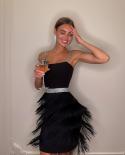 Elegant  Evening Dress Women Slim Sleeveless Sling Tassel Dress 2023 Summer Ladies Prom Party Luxury Dress  Dresses