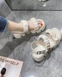 טריזי פנינה נעלי נשים לנשים 2023 סנדלים שטוחים נוחים אופנה קיץ סנדלי נשים אישה פלטפורמה חינם שי