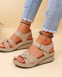 Women Shoes Open Toe Summer Sandals 2022 Ladies Comfy Sandals Woman Retro Casual Wedge Shoes Lightweight Chaussure Femme