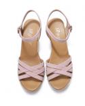 נעלי קיץ לנשים נעל טריז עקב טריז קיץ 2023 fashion peep toe