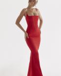 Hashupha Split Length Bandage Dress New  Arrivals  Spaghetti Strap Sleevelss Bodycon Elegant Celebrity Evening Party Dre