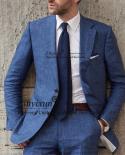 Fashion Mens Suit Slim 2 Piece Jacket Pants Set Professional Formal Business Blazer Masculino Wedding Groom Tuxedo Costu
