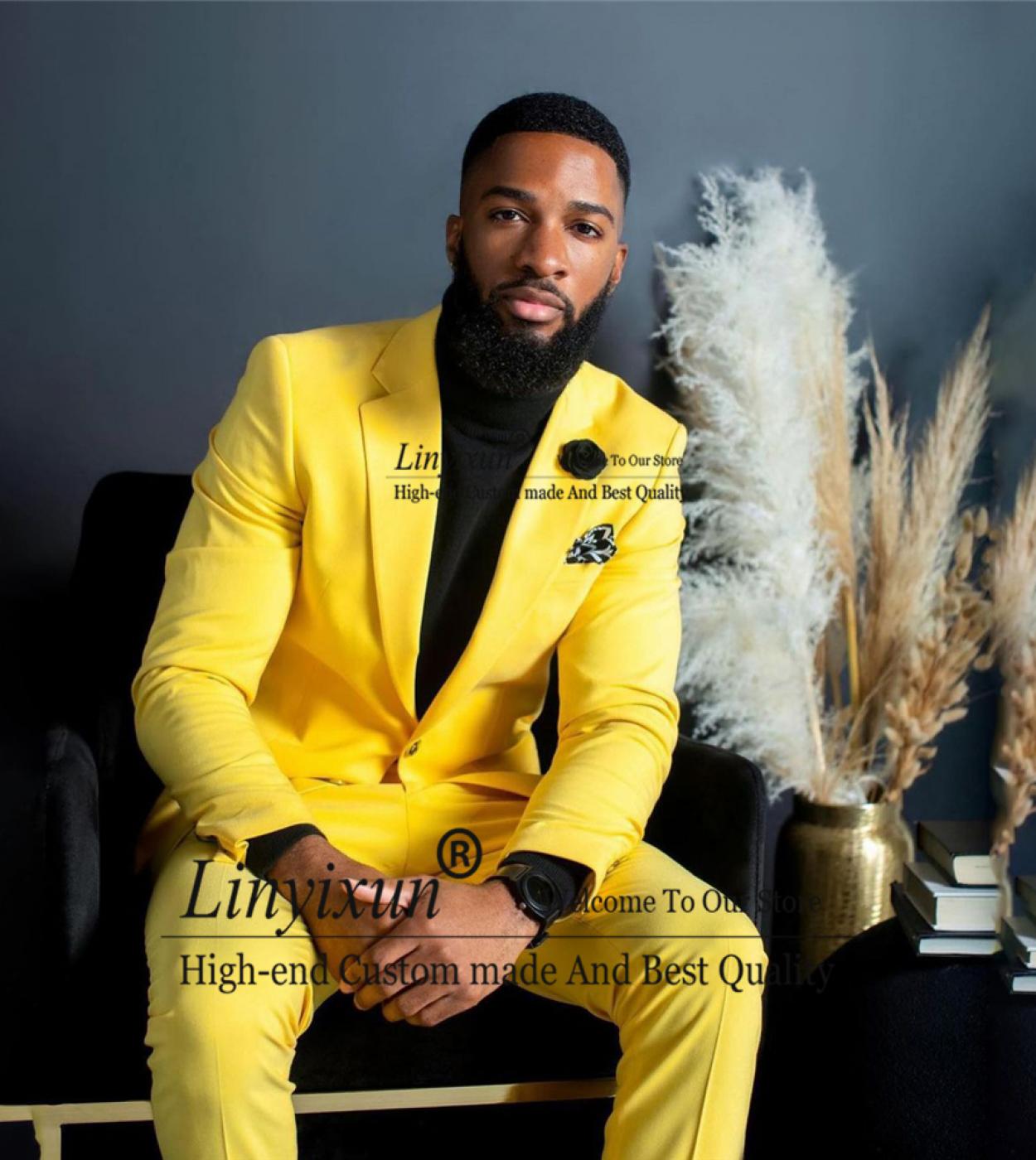 Ensemble blazer jaune clearance