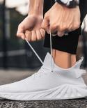 High Quality Men Shoes Casual Sneakers Breathable Lightweight Big Size Lace Up Mesh Walking Sneakers Ultralight Running 