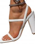 Sandalias de Mujer, zapatos de tacón Peep Toe de verano para Mujer, zapatos finos con tacones gruesos, zapatos de ocio para fies