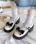 Brand Design Sweet Lolita Style Gothic Cosplay Black Pink Cozy Wedges Mary Jane High Heels Pumps Platform Shoes Woman  P