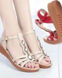 2022 Summer New Soft Flat Bottom Women Sandals Tendon Bottom Antiskid Soft Bottom Comfortable Rhinestone Sandals Sandal