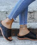  Summer Women Wedge Sandals Premium Orthopedic Open Toe Sandals Vintage Antislip Leather Casual Female Platform Retro Sh