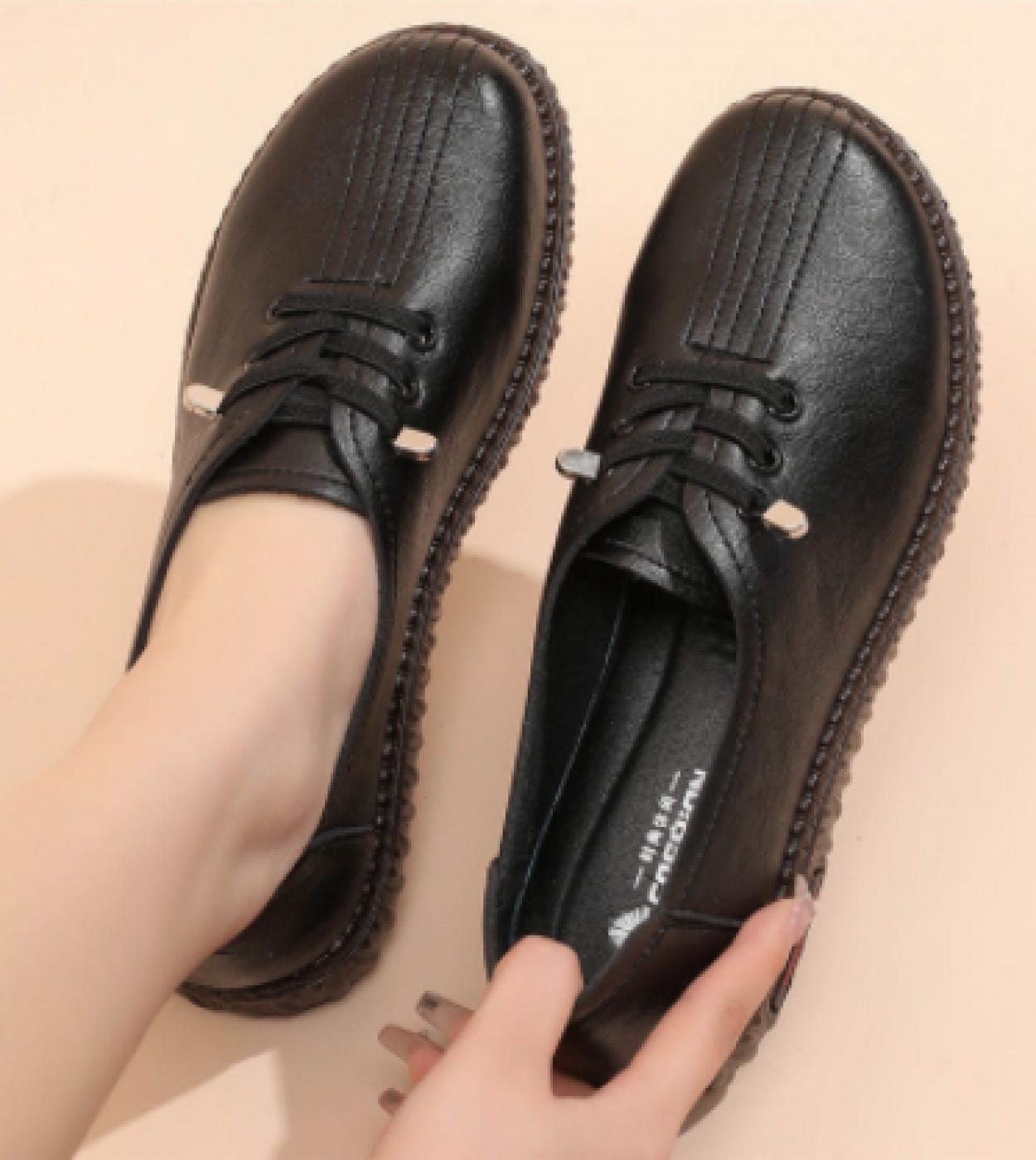 Spring Womens Casual Shoes Genuine Leather Woman Slipon Footwear Flats Shoes Female Driving Shoes Free Shipping  Flats