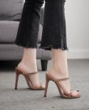  New Pvc Jelly Sandals Open Toe High Heels Ladies Clear Plexiglass Slippers Heel Clear Sandals Size
