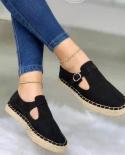 2022 אביב קיץ נשים נעלי כוסות אספדריל רצועת אלסטית שטוחה נעלי נשים קזואל נוחות בד נעלי נשים דירות אישה