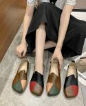 Women Genuine Leather Loafers Mixed Colors Ladies Ballet Flats Shoes Female Autumn Moccasins Casual Ballerina Shoes  Fla
