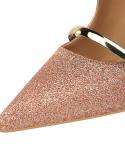 2022 Women Sandals  High Heels Slipon Ladies Shoes Pointed Toe Platform Summer Flip Flop Female Pumps New Rivet Sandalia