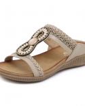 2023 New In Womens Sandals Elegant Low Heel Outside Modern Slippers For Women Flat Heel Casual Beach Shoes Flip Flops B