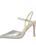 2023 femmes sandales en cuir verni Super talons chaussures dété pour femme plate-forme peu profonde Sandalias fête dames Sho