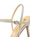 2023  Womens Sandals Patent Leather Super High Heels Summer Shoes For Woman Shallow Platform Sandalias Party Ladies Sho