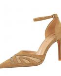 2022 femmes sandales 95 cm talons hauts chaussures dété pour femme bout pointu soie femme gladiateur Sandalias dame fête Sho