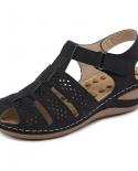 Summer Womens Sandals Fashion 55cm Wedges High Heel Shoes For Women Casual Sandals Platform Sandalias Pu Leather Ladie