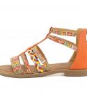 Nouveau été sandales pour femme talons plats été dames chaussures gladiateur sandales femme femme chaussures décontractées femme