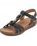 Été plate-forme sandales pour femmes en cuir Pu chaussures à talons bas pour femmes talon plat dames chaussures en offre Chinelo