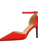 2022 סנדלי נשים תמציתיים נעלי קיץ עם עקבים גבוהים לאישה סנדלי גלדיאטור מחודדות לאישה chaussure f